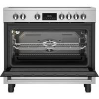 Ariston Electric Cooker 90 cm - Silver and Black (ARR9 EV830207XME)