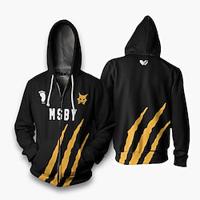 Haikyuu Outerwear Back To School Zip-Up Hoodie Anime Front Pocket Graphic Outerwear For Couple's Men's Women's Adults' 3D Print Sports Casual Daily Lightinthebox