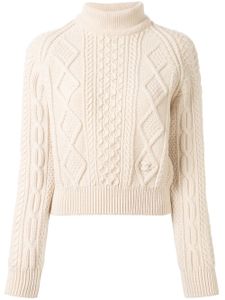 Chanel Pre-Owned 1996 cable-knit jumper - PINK