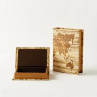 World Atlas Print 2-Piece Decorative Box Set