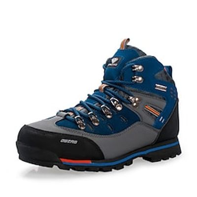 Men's Sneakers Comfort Shoes Hiking Boots Sporty Casual Outdoor Daily Hiking Shoes PU Mid-Calf Boots Black / Yellow Red Royal Blue Fall Winter miniinthebox