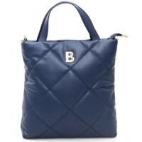 Baldinini Trend Elegant Blue Leather Shoulder Bag with Golden Accents (BA-23263)