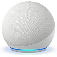 Amazon Echo Dot, (5th generation) Smart Speaker with Alexa, Glacier White