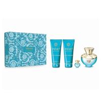 Versace Dylan Turquoise Pour Femme (W) Edt 100Ml + 5Ml + 100 Sg + 100 Bl Set