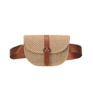 Women's Bags Crossbody Bag Straw Bag Daily Holiday 2021 Straw Bag MessengerBag Yellow Blushing Pink Lightinthebox