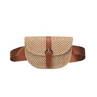 Women's Bags Crossbody Bag Straw Bag Daily Holiday 2021 Straw Bag MessengerBag Yellow Blushing Pink Lightinthebox - thumbnail
