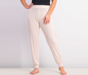 Womens Wide Leg Striped Color Pajama  White Combo