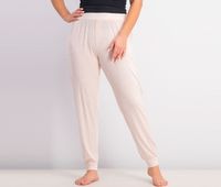 Womens Wide Leg Striped Color Pajama  White Combo - thumbnail