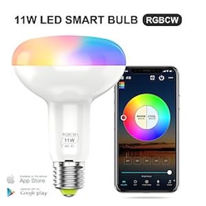 Smart Light Bulbs 11W, A19 E26 LED Light Bulbs, RGBCW Color Changing WiFi Light Bulbs Compatible With Alexa  Google For Smart Home Lighting Decor, No Hub Required Lightinthebox