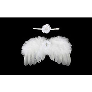 Kids Baby Girls' New Baby Angel Wings Set Children's Photo Props Feather Headband Feather Rhinestone Set Lightinthebox