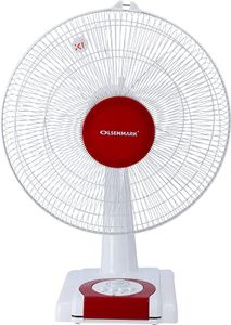 Olsenmark Table Fan-(White/Red)-(OMF1700)