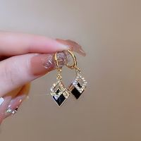 Women's Drop Earrings Fine Jewelry Classic Precious Personalized Stylish Earrings Jewelry Black For Gift Festival 1 Pair Lightinthebox - thumbnail
