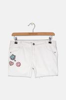 Girls Patch Five Pocket Shorts  Bright White - thumbnail