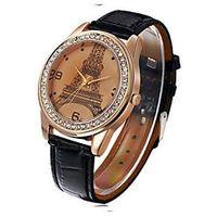 Charming Paris Eiffel Tower Ladies Girl Women Lady Mens Gift Quartz Watch Lightinthebox - thumbnail