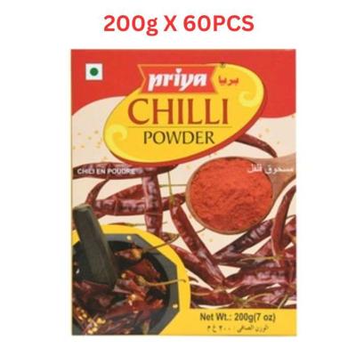 Priya Chilli Powder Pouch 200g Pack of 60