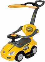 Megastar My Little Sunshine Push Car With Canopy Shade 3 in 1, Yellow - 382c-Y (UAE Delivery Only)