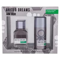 Benetton United Dreams Aim High (M) Set Edt 100Ml + 24H Deodorant 150Ml