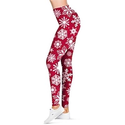 Santa Claus Leggings Jogger Pants Women's Christmas Christmas Christmas Eve Adults' Christmas New Year Eve Polyester Lycra Spandex Pants miniinthebox