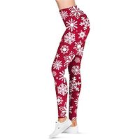 Santa Claus Leggings Jogger Pants Women's Christmas Christmas Christmas Eve Adults' Christmas New Year Eve Polyester Lycra Spandex Pants miniinthebox - thumbnail