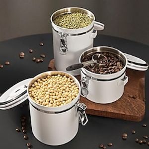 Coffee Bean Storage Tank Vacuum One-Way Exhaust Coffee Powder Sealed Tank Milk Powder Storage Storage Bean Storage Tank miniinthebox