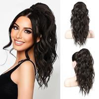 Ponytail Extension Wavy Claw Clip Ponytail Extensions Shoulder Length Curly Wavy Claw Clip in Ponytail Hair Extensions Synthetic Fake Pony tails Hairpieces Lightinthebox