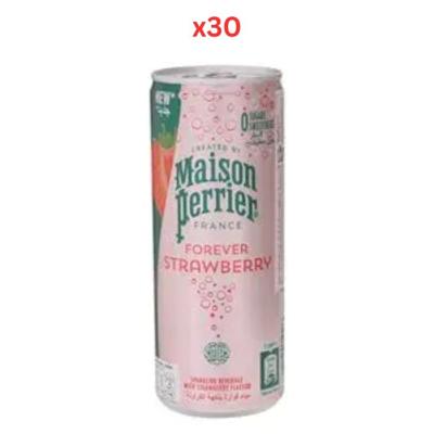 Maison Perrier Strawberry Slim Maison Perrier Strawberry Slim Can 250Ml Pack Of 30