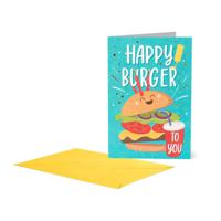 Legami Birthday Greeting Card - Large - Burger (11.5 x 17 cm)