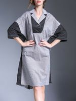 Miting Casual Patchwork Women Dresses