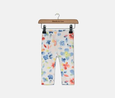 Baby Girls Butterfly-Print Leggings Bright White Baby Girls Butterfly-Print Leggings Bright White