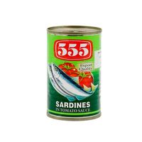 555 Sardines In Tomato Sauce 155gm (748485200019) - thumbnail