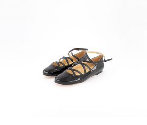 Kids Girls Strapy Flat  Black