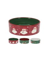 Koopman Xmas Pet Bowl Ceramic Dia15cm Assorted 1 Piece - thumbnail