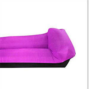 Color-blocking Pillow Type Lazy Inflatable Sofa Oxford Cloth Outdoor Portable Air Sofa Bed Lightinthebox