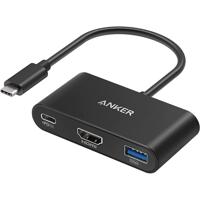 Anker 3-In-1 USB-C Hub 100W-(Grey)-(A8339HA1)