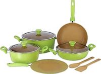 Royalford 10Pcs Aluminum Cookware Set Multi-Colour - RF9838