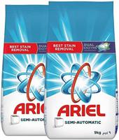 Ariel Laundry Powder Detergent Original Scent, Semi Automatic - 9 kg x 2