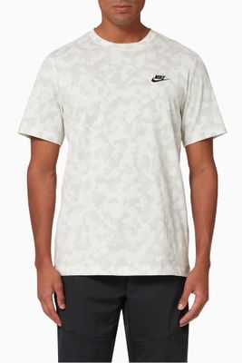 Sportswear Club All Over Print Hook T-shirt Sportswear Club All Over Print Hook T-shirt