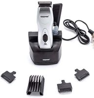 Geepas Rechargeable Trimmer Wet & Dry Hair Clipper for Men, Black and Silver, GTR34N Geepas Rechargeable Trimmer Wet & Dry Hair Clipper for Men, Black and Silver, GTR34N