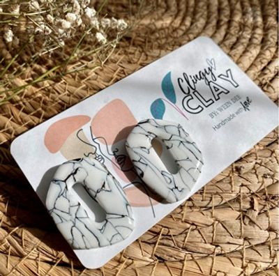 Clingy Clay's Olly Studs Earrings (Summer)