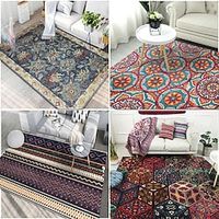Moroccan Ethnic Style Area Rug Living Room Coffee Table Carpet Large Area Bedroom Retro Bohemian Floor Mat Lightinthebox - thumbnail