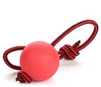 Rubz Rubber Ball With Rope Medium - Dia 6Cm