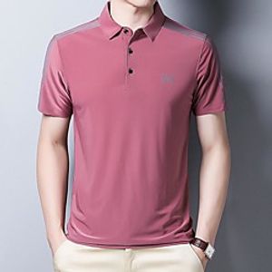 Men's T shirt Hiking Tee shirt Hiking Polo Shirt Short Sleeve Tee Tshirt Top Outdoor Quick Dry Lightweight Breathable Sweat wicking Autumn  Fall Spring Summer Ice Silk Ha Cyan White Black Hunting Lightinthebox