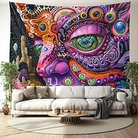 Trippy Psychedelic Hanging Tapestry Wall Art Large Tapestry Mural Decor Photograph Backdrop Blanket Curtain Home Bedroom Living Room Decoration Lightinthebox