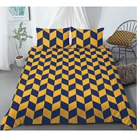 Print Home Bedding Duvet Cover Sets Soft Microfiber For Kids Teens Adults Bedroom Geometric 1 Duvet Cover 1/2 Pillowcase Shams miniinthebox - thumbnail