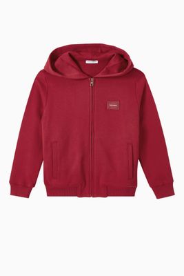 Logo Badge Hoodie in Jersey Logo Badge Hoodie in Jersey