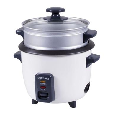 Sonashi 0.6 Ltr Rice Cooker With Steamer SRC-306