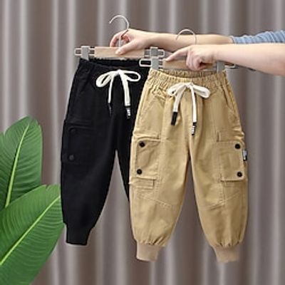 Kids Boys Pants Trousers Pocket Solid Color Comfort Pants School Fashion Cool Black Khaki Mid Waist Lightinthebox Kids Boys Pants Trousers Pocket Solid Color Comfort Pants School Fashion Cool Black Khaki Mid Waist Lightinthebox