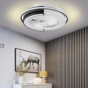 Ceiling Fan with Lights Remote Control, Indoor Low Profile Modern Flush Mount Ceiling Fan with 72W Warm Natural Bright 3 Color LED Lights, 3 Speeds Smart Ac Fan for Kitchen and Bedroom (White) Lightinthebox