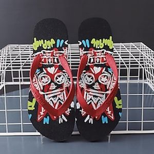 Men's Slippers  Flip-Flops Slippers Comfort Shoes Flip-Flops Beach Slippers Casual Beach Daily Beach PVC Waterproof Breathable Clown - gray Clown - black Clown - dark green Summer Lightinthebox