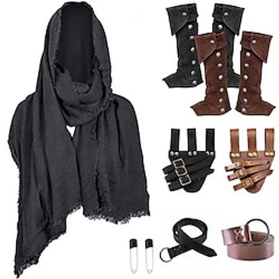Retro Vintage Punk  Gothic Medieval 17th Century Outfits Viking Celtic Knight Men's Cosplay Costume Halloween Carnival Performance Belt miniinthebox